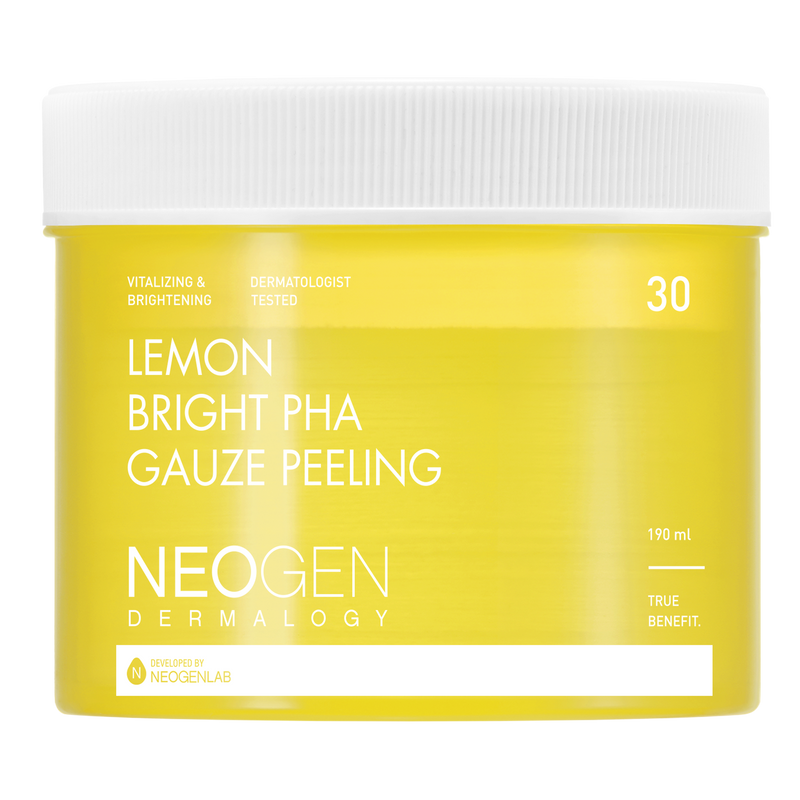 [NeoGen] DERMALOGY LIMÓN ILUMINADOR PHA PEELING EN GASA 190ML (30 DISCOS)