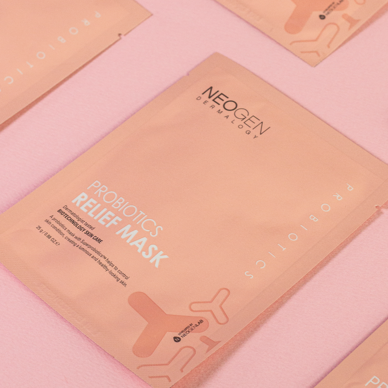 DERMALOGY PROBIOTICS RELIEF MASK (25ML X 5 SHEETS)
