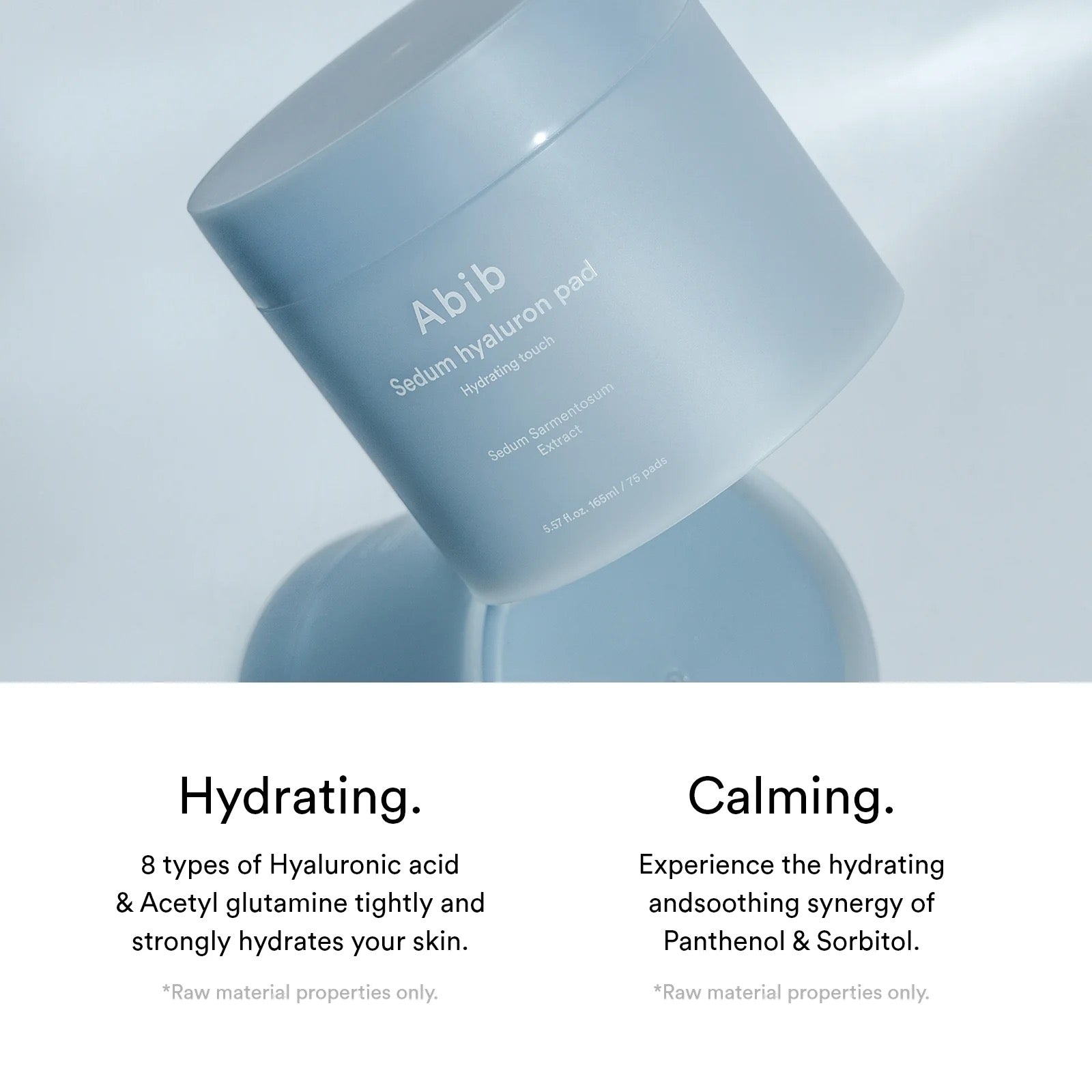 Sedum hyaluron pad Hydrating touch - 165ml. 75 pads