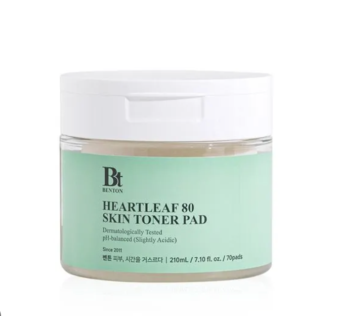 [benton] Heartleaf 80 Haut Toner Pad 210g / 70 Stk