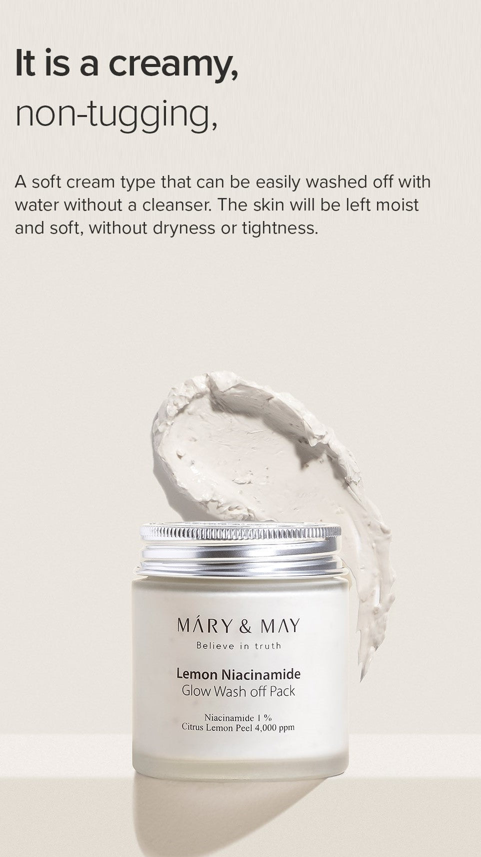 Lemon Niacinamide Glow Wash Off Pack 125g