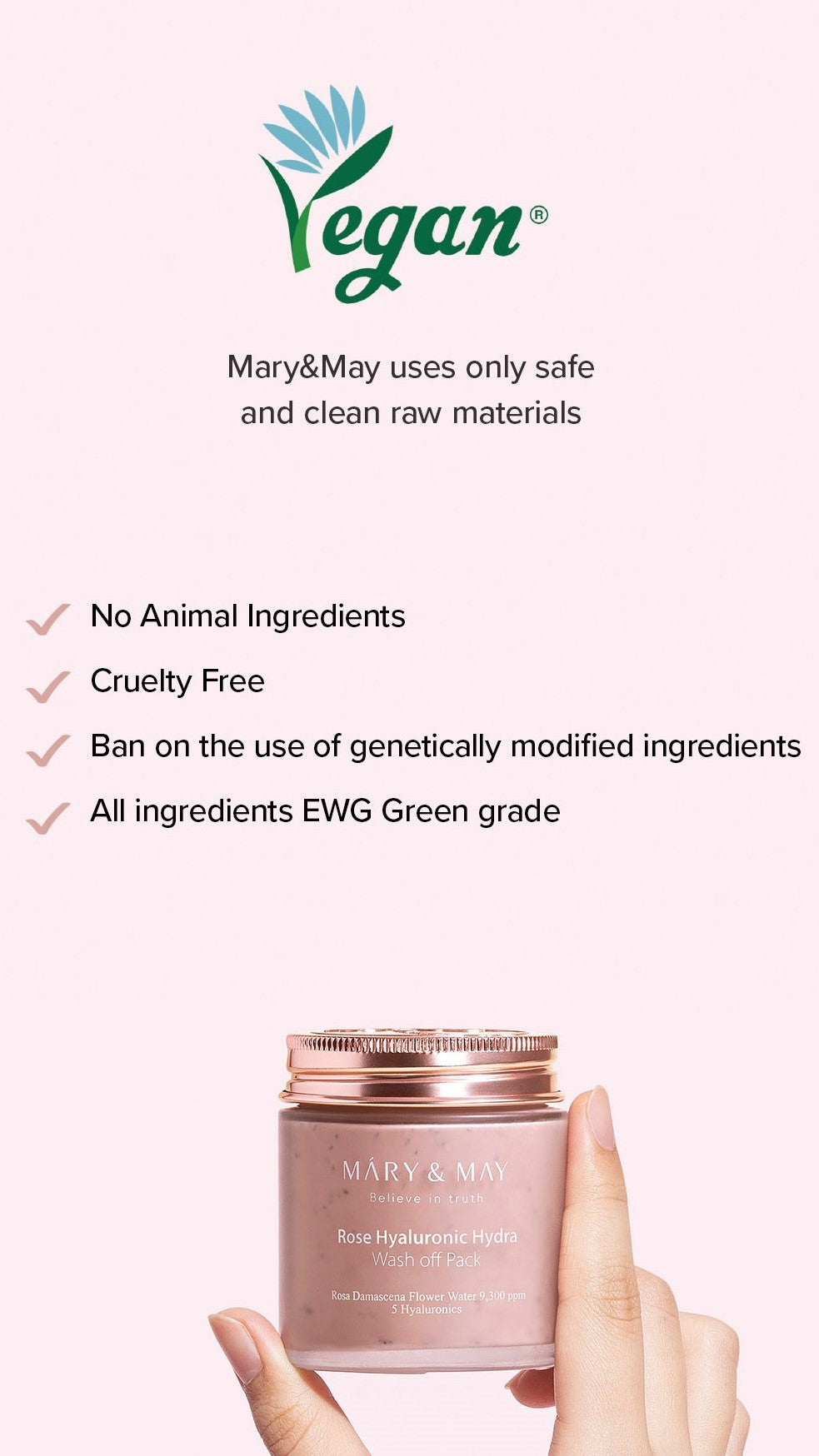 Rose Hyaluronic Hydra Wash Off Pack 125g