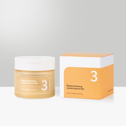 No.3 Radiance Glowing Jumbo Essence Pad 70Pads 150ml