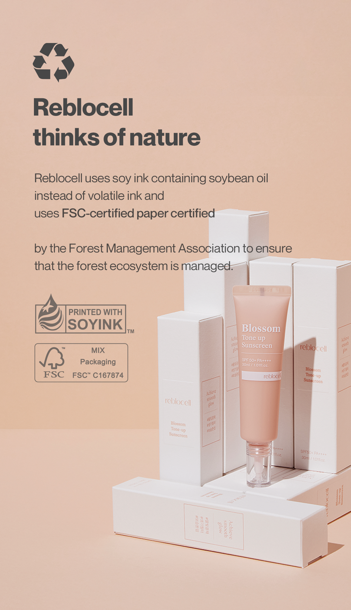 Blossom Tone up Sunscreen SPF 50+ PA++++ 30ml