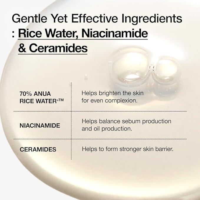 RICE 70 GLOW MILKY TONER 250ml