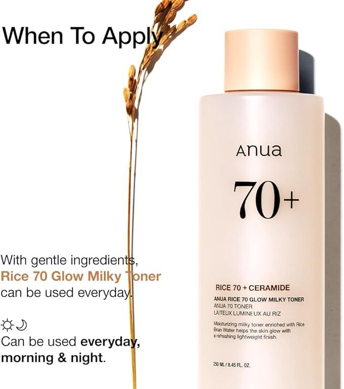 RICE 70 GLOW MILKY TONER 250ml