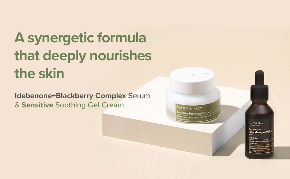 Sensitive Soothing Gel Cream 70g + Idebenone+BlackBerry Complex serum 30ml