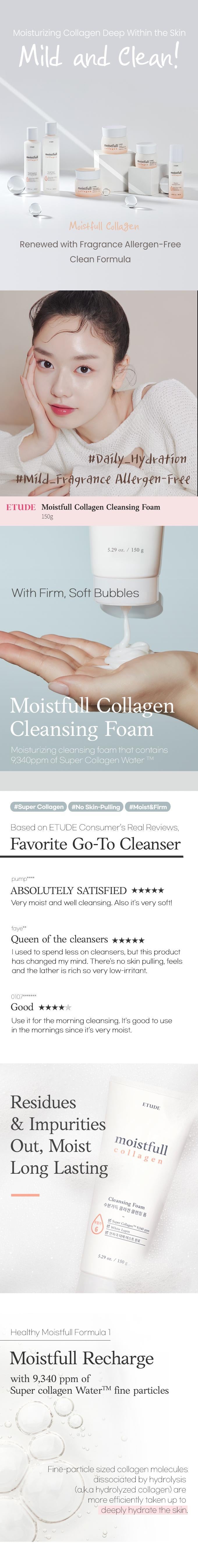 Moistfull Collagen Cleansing Foam 150ml