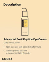 Advanced Snail Peptide Eye Cream 25ml