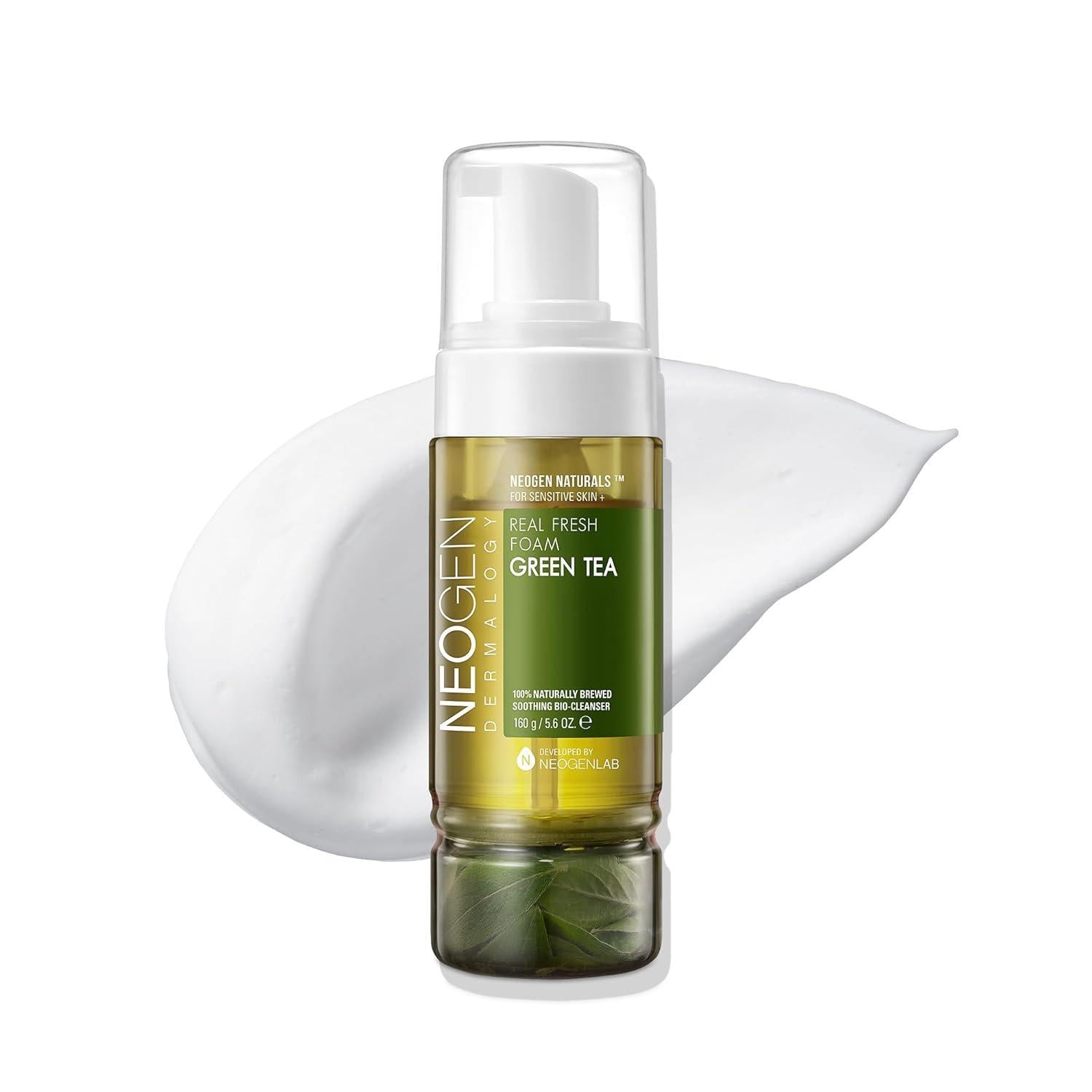 DERMALOGY REAL FRESH FOAM CLEANSER GREEN TEA 160G
