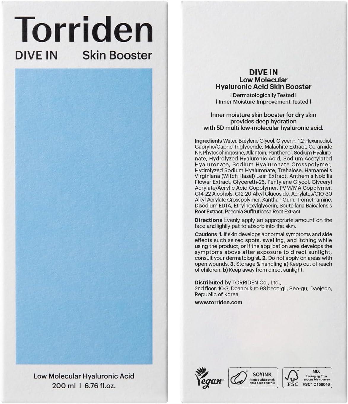 DIVE IN Low Molecular Hyaluronic Acid Skin Booster 200ml