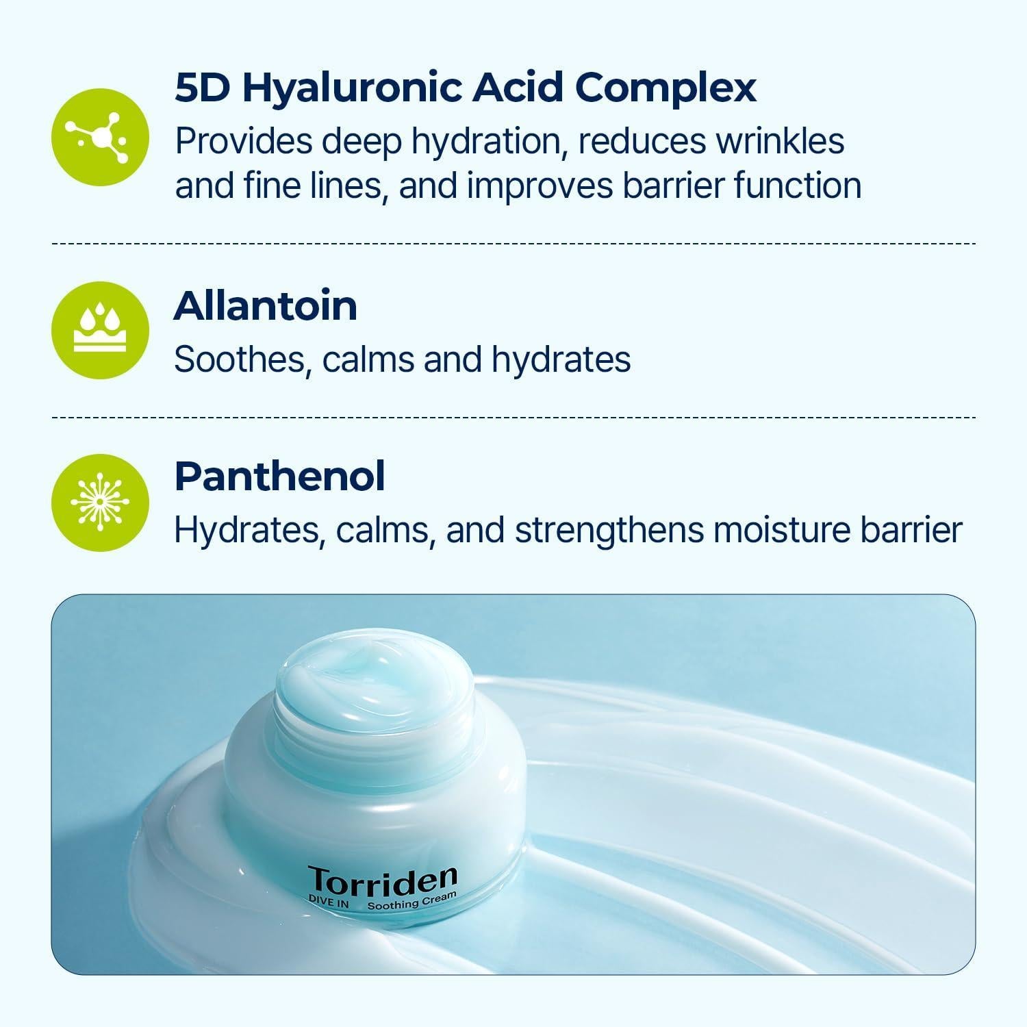DIVE IN Low Molecular Hyaluronic Acid Soothing Cream 100ml