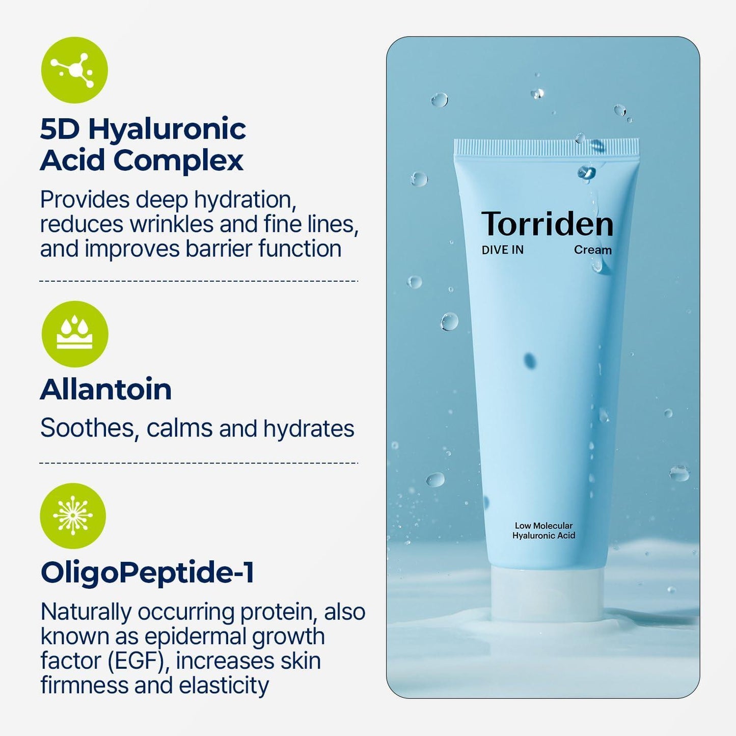 DIVE IN Low Molecular Hyaluronic Acid Cream 80ml
