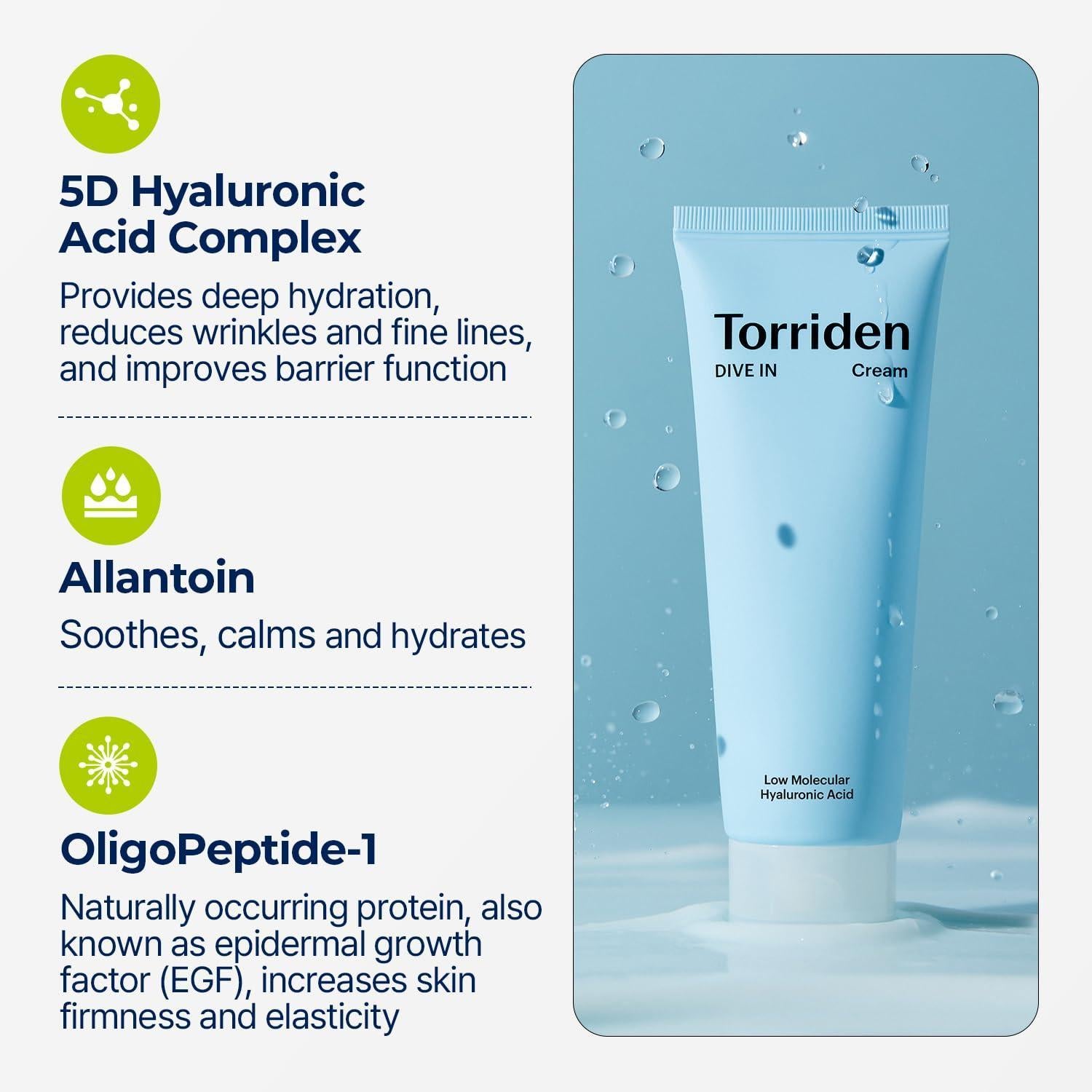 DIVE IN Low Molecular Hyaluronic Acid Cream 80ml