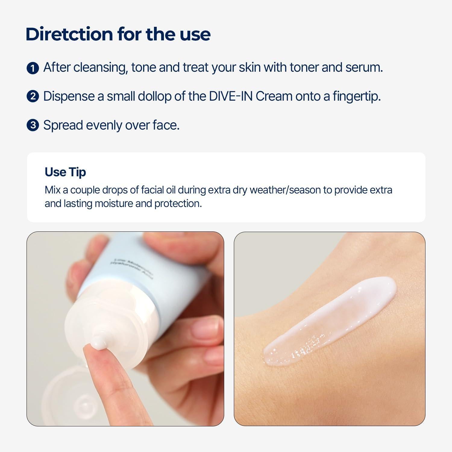 DIVE IN Low Molecular Hyaluronic Acid Cream 80ml