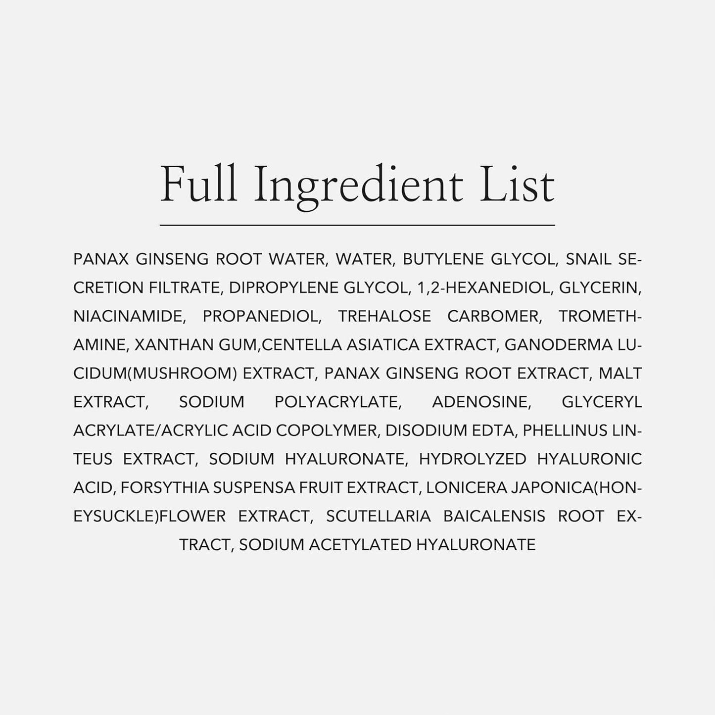 Revive Serum : Ginseng + Snail Mucin 30ml