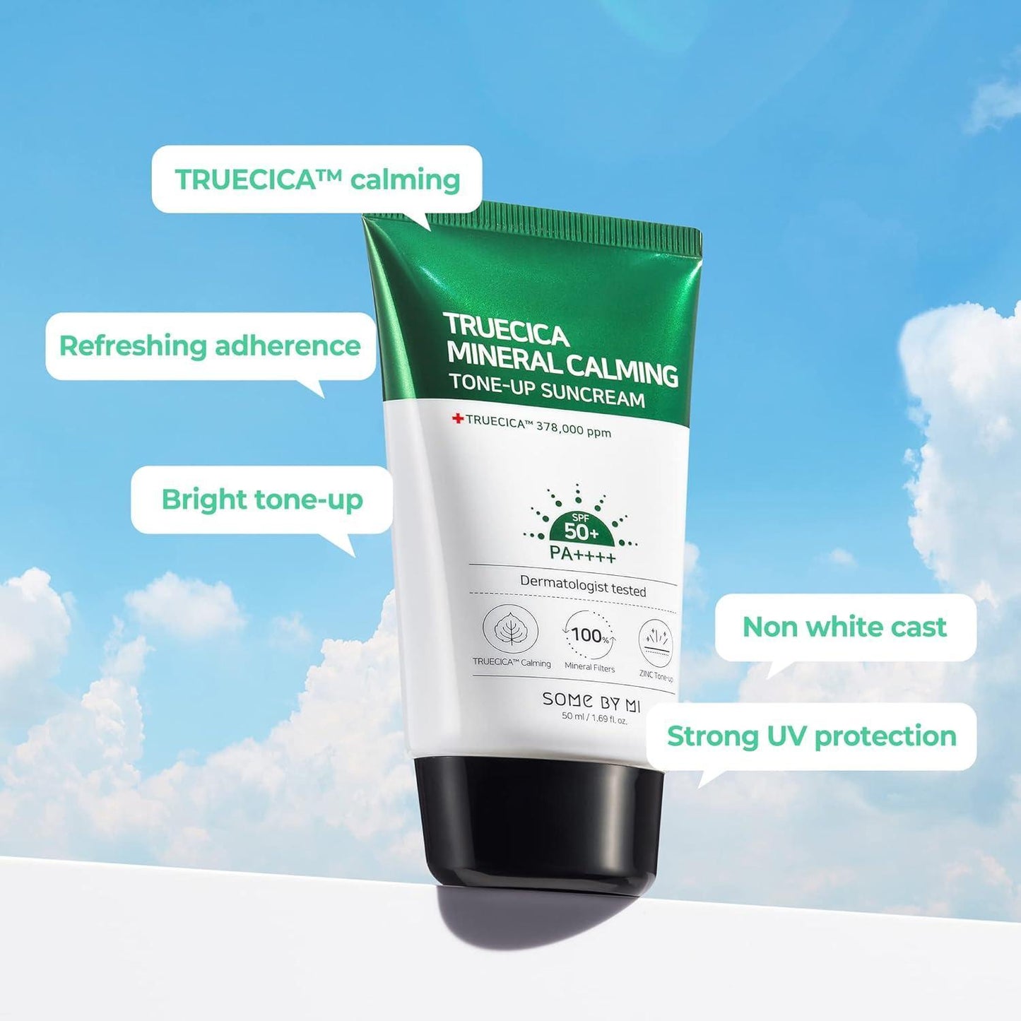 Truecica Mineral Calming Tone-Up Suncream 50ml