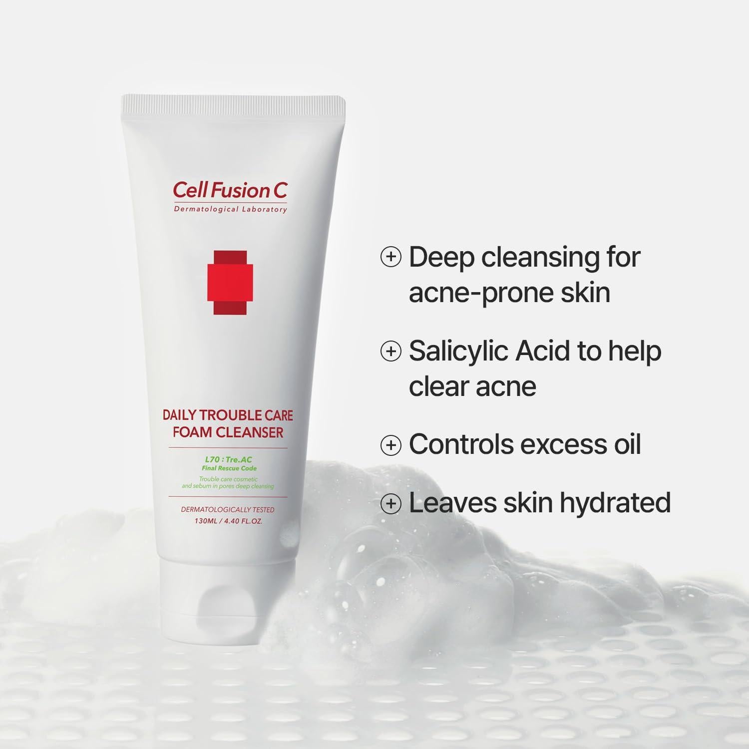 TRE.AC Daily Trouble Care Foam Cleanser - 130ml