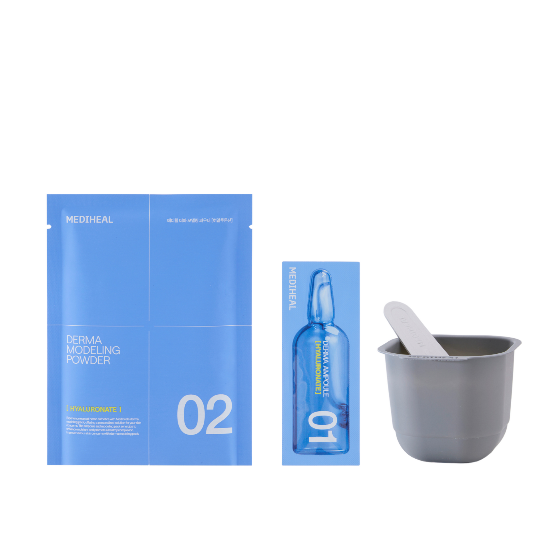 Derma Modeling Pack Hyaluronate Moisture (Ampoule 2ml+ Powder 28g)