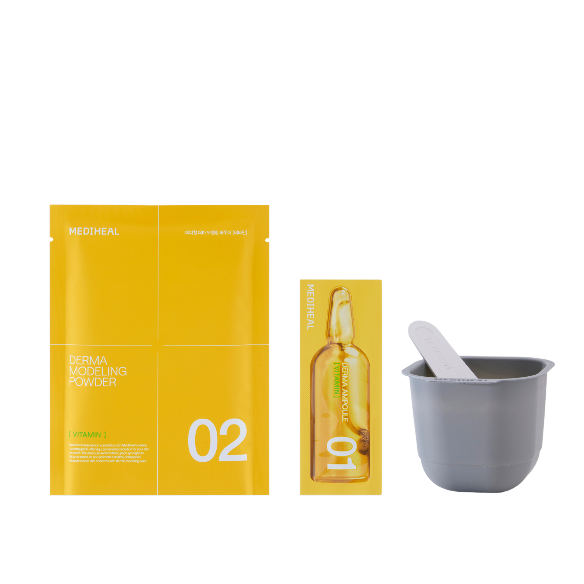 Derma Modeling Pack Vitamin Brightening (Ampoule 2ml+ Powder 28g)