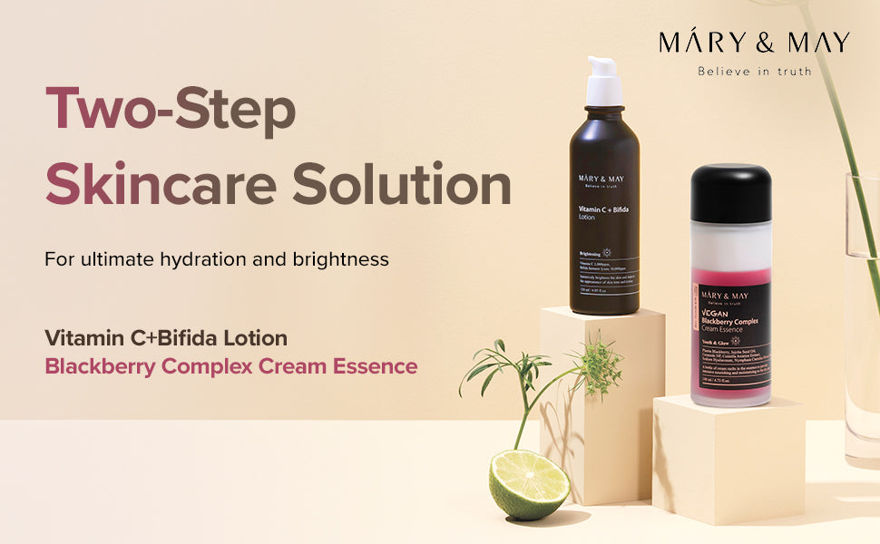 VitaminC + Bifida Lotion + Vegan Blackberry Complex Cream Essence