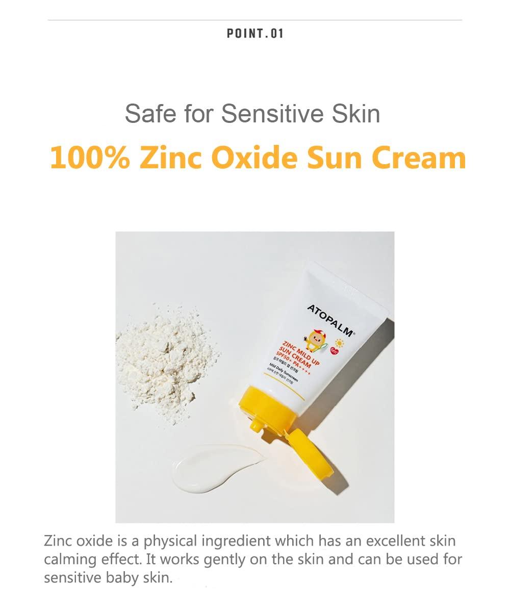 Zinc Mild Up Sun Cream SPF50+ PA++++ 65g