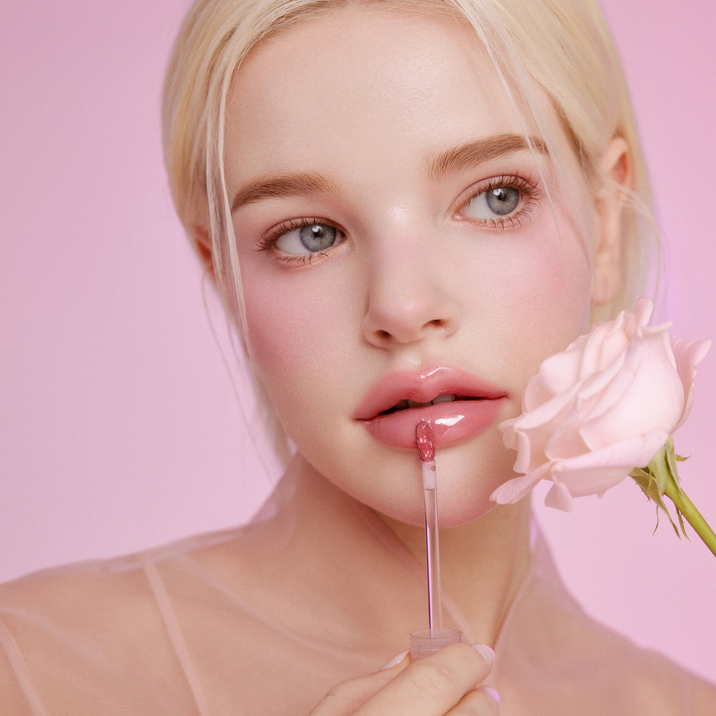 [Pinate] Leuchtender Blüten-Lippenfleck – 5 Farben
