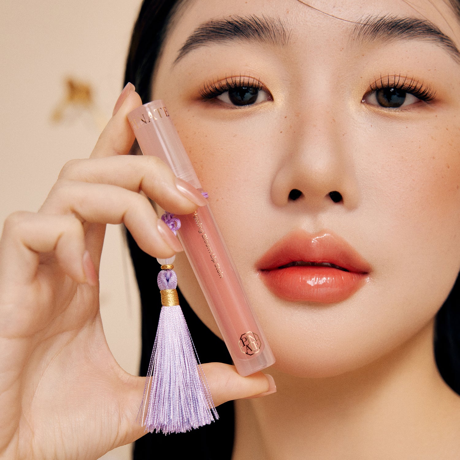 Glowing Bloom Lip Stain - 02 Neutral Coral