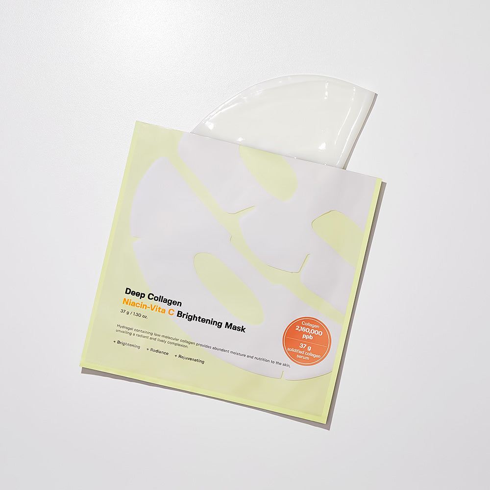 Deep Collagen Niacin Vita C Brightening Mask 37g*4ea