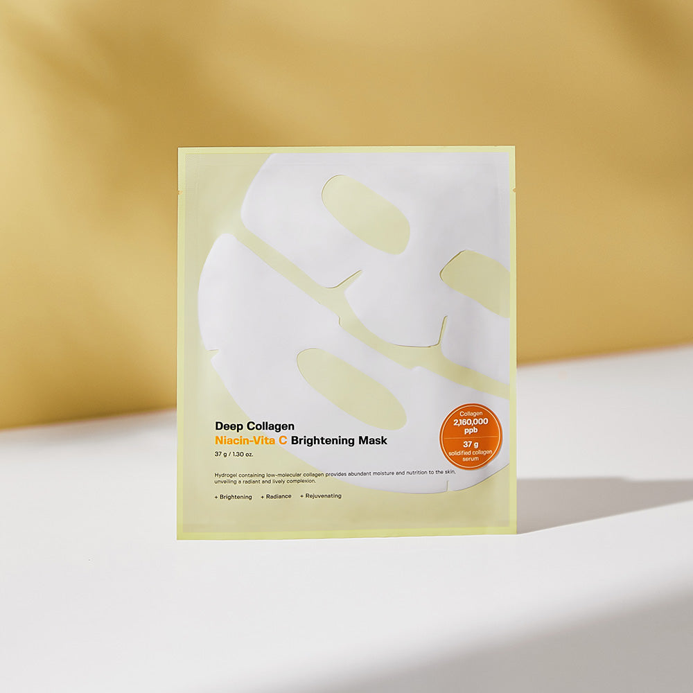 Deep Collagen Niacin Vita C Brightening Mask 37g*4ea