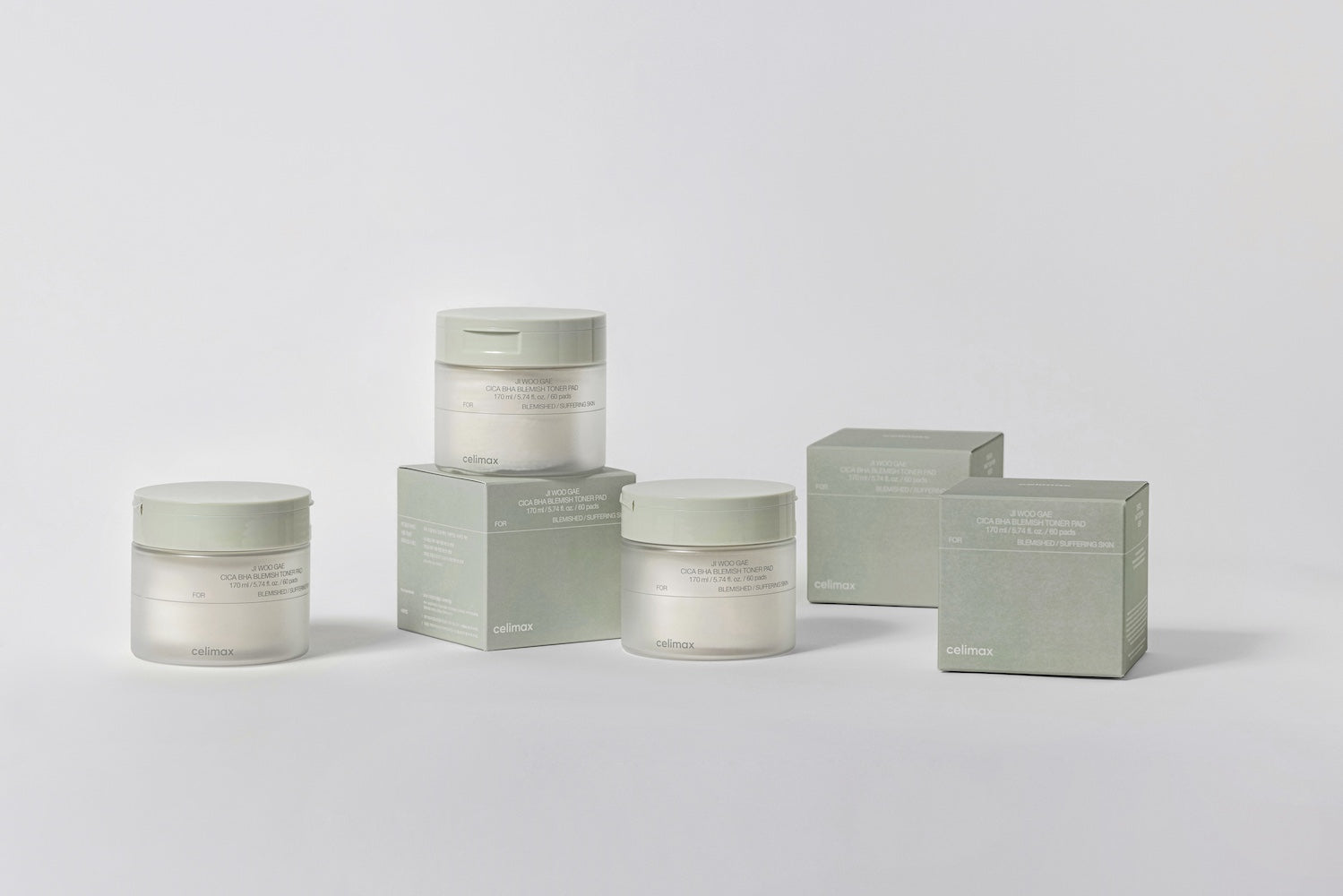 Ji Woo Gae Cica BHA Blemish Toner Pad 60pad