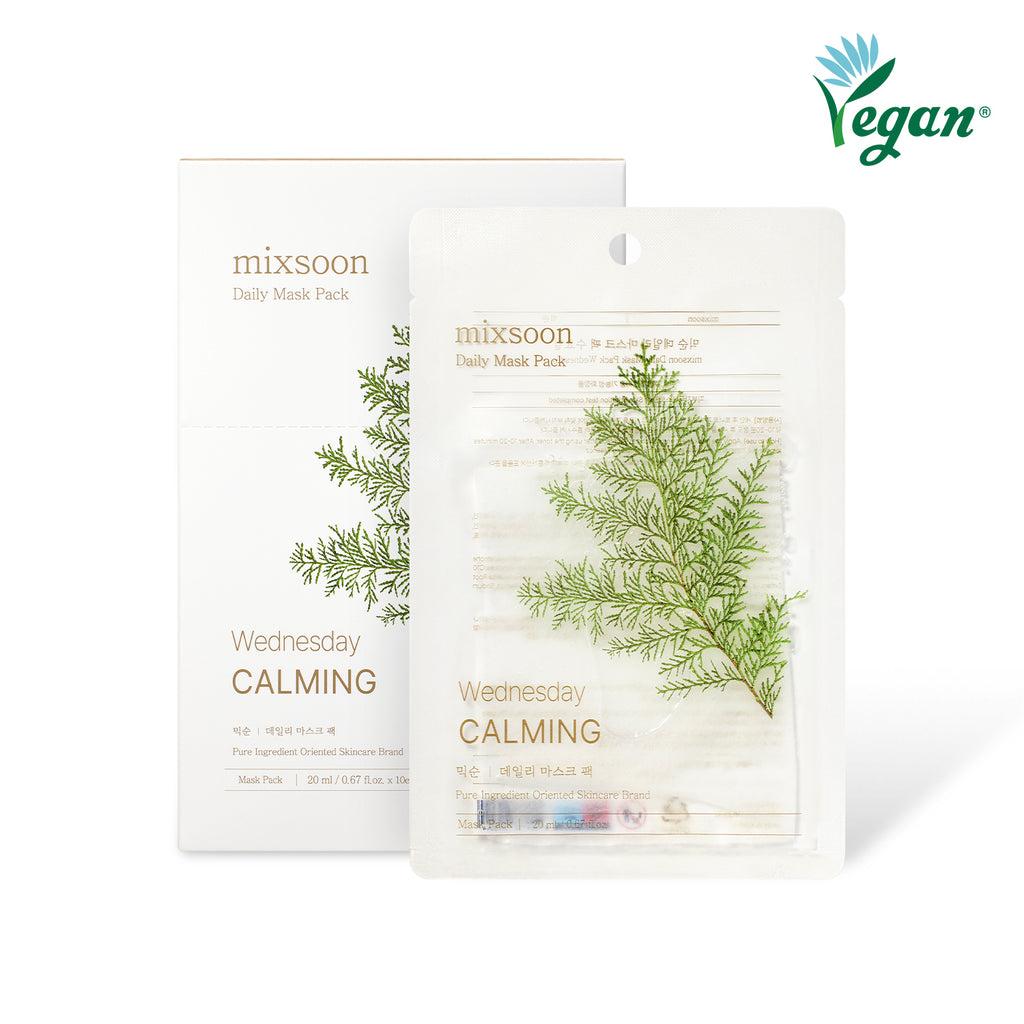 [MIXSOON] Daily Mask Pack_Wednesday_Calming 20ml*10ea