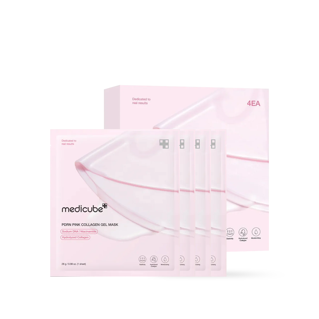PDRN Pink Collagen Gel Mask 4EA