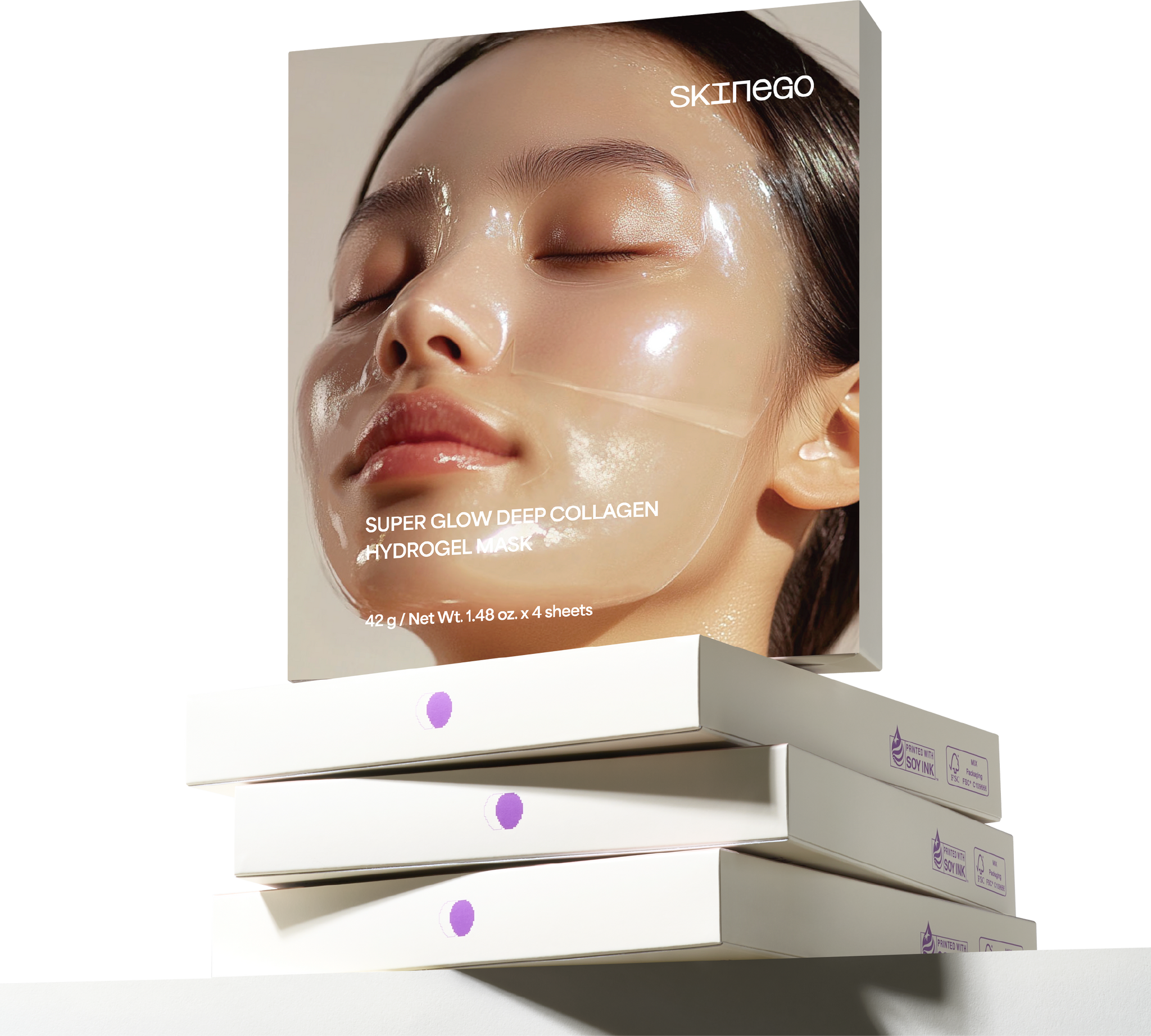 Super Glow Deep Collagen Hydrogel Mask 4ea