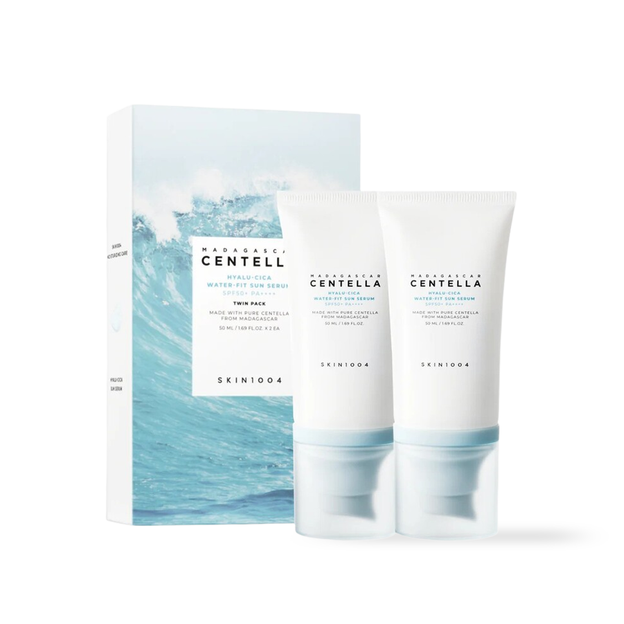 Madagascar Centella Hyalu-Cica Water-Fit Sun Serum Twin Pack 50ml*2