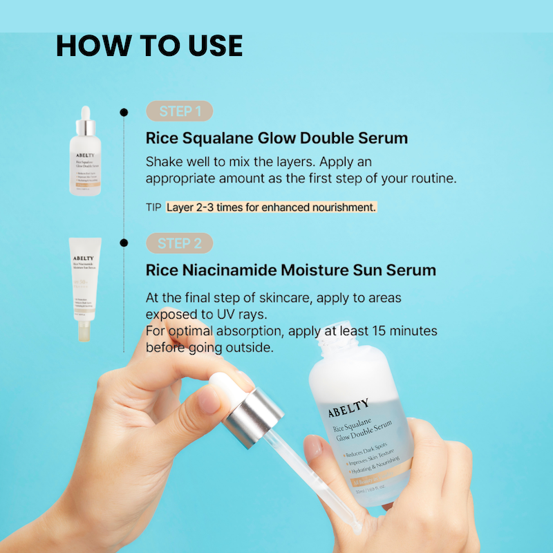 Rice Squalane Glow Double Serum 50ml