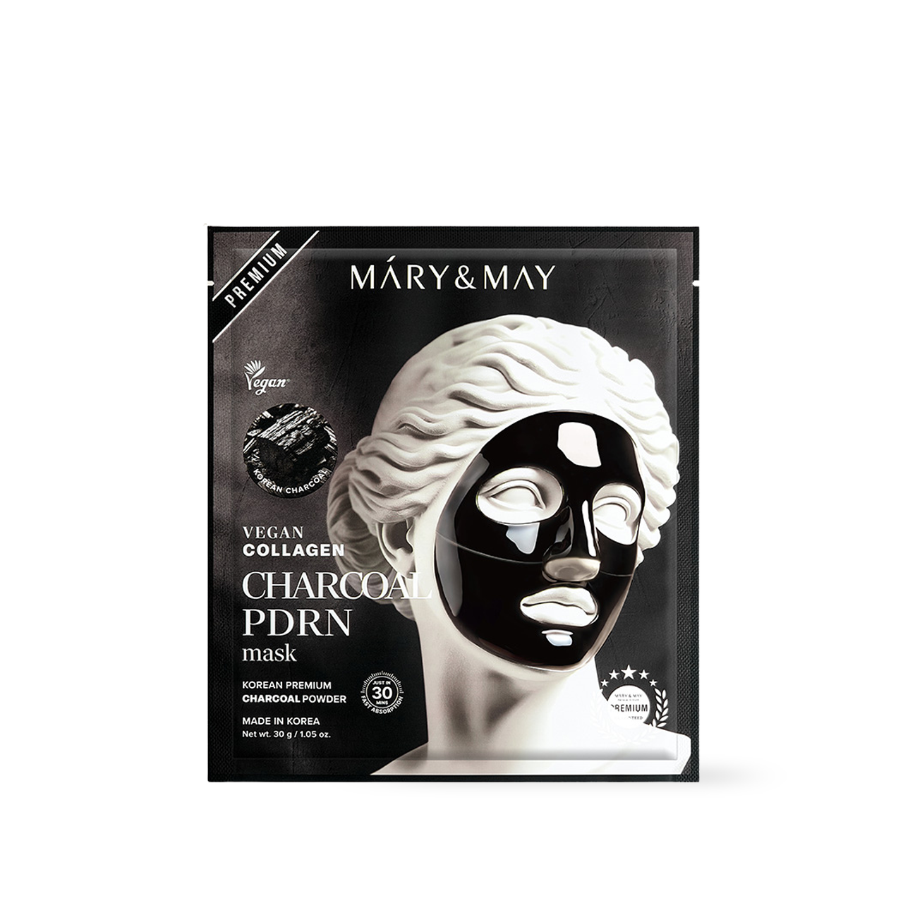 Vegan Collagen Charcoal PDRN Mask (30g x4)