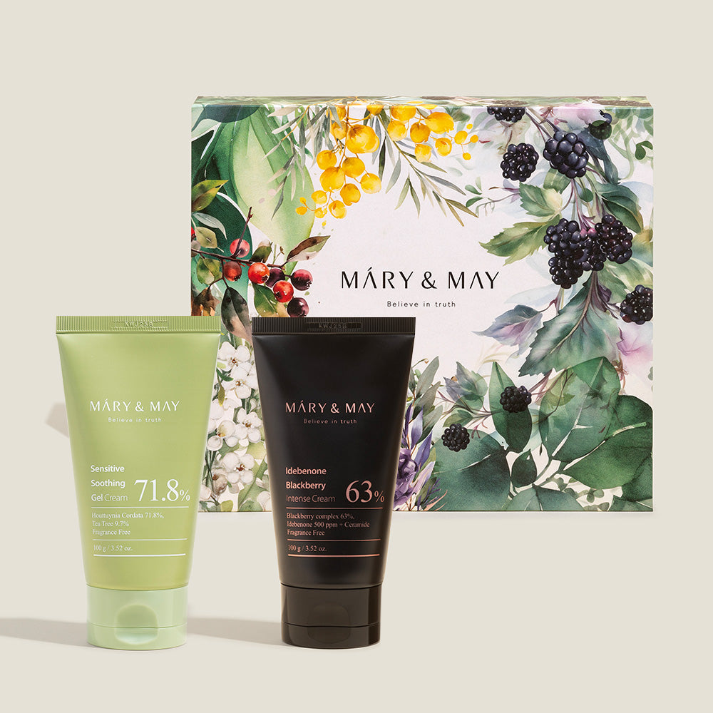 Soothing Gel Cream+Idebenone Blackberry Cream Duo Set 100g x2