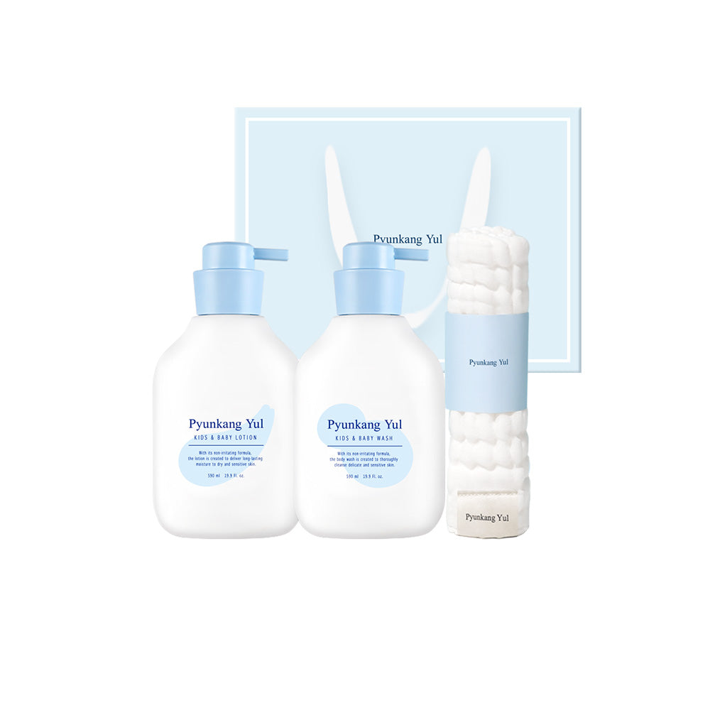 Kids & Baby Line Gift Set 590ml*2+guaze