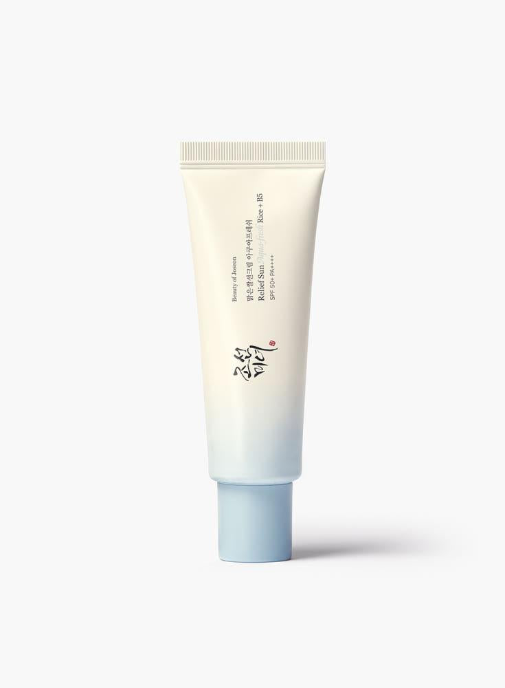 ```json
{"product_name": "[BeautyOfJoseon] Relief Sun Aqua-fresh Reis+B5 (LSF50+ PA++++) 50ml"}
```
