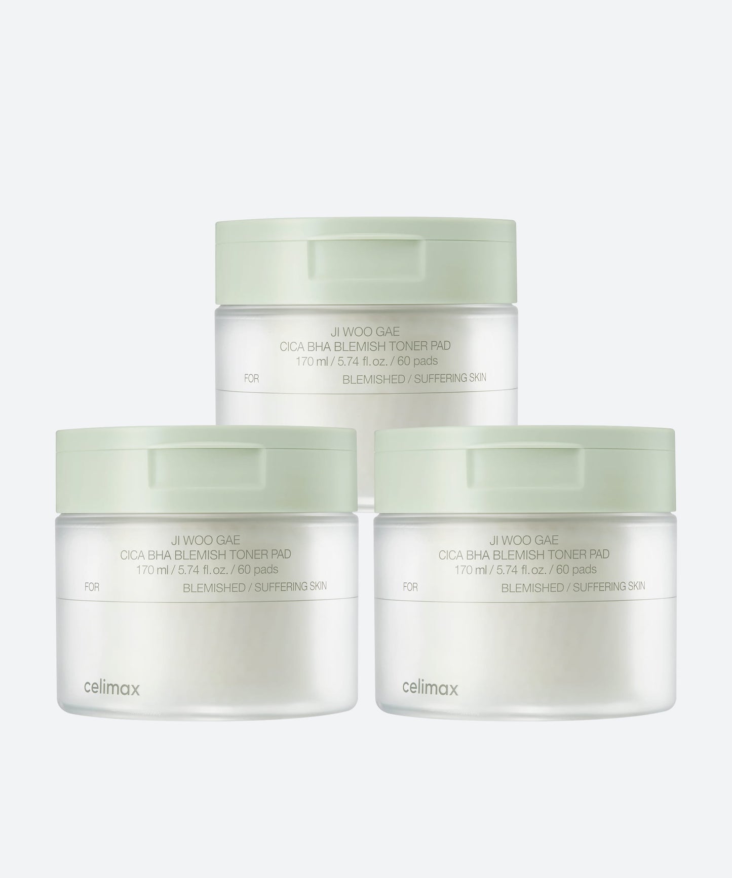 Ji Woo Gae Cica BHA Blemish Toner Pad 60pad