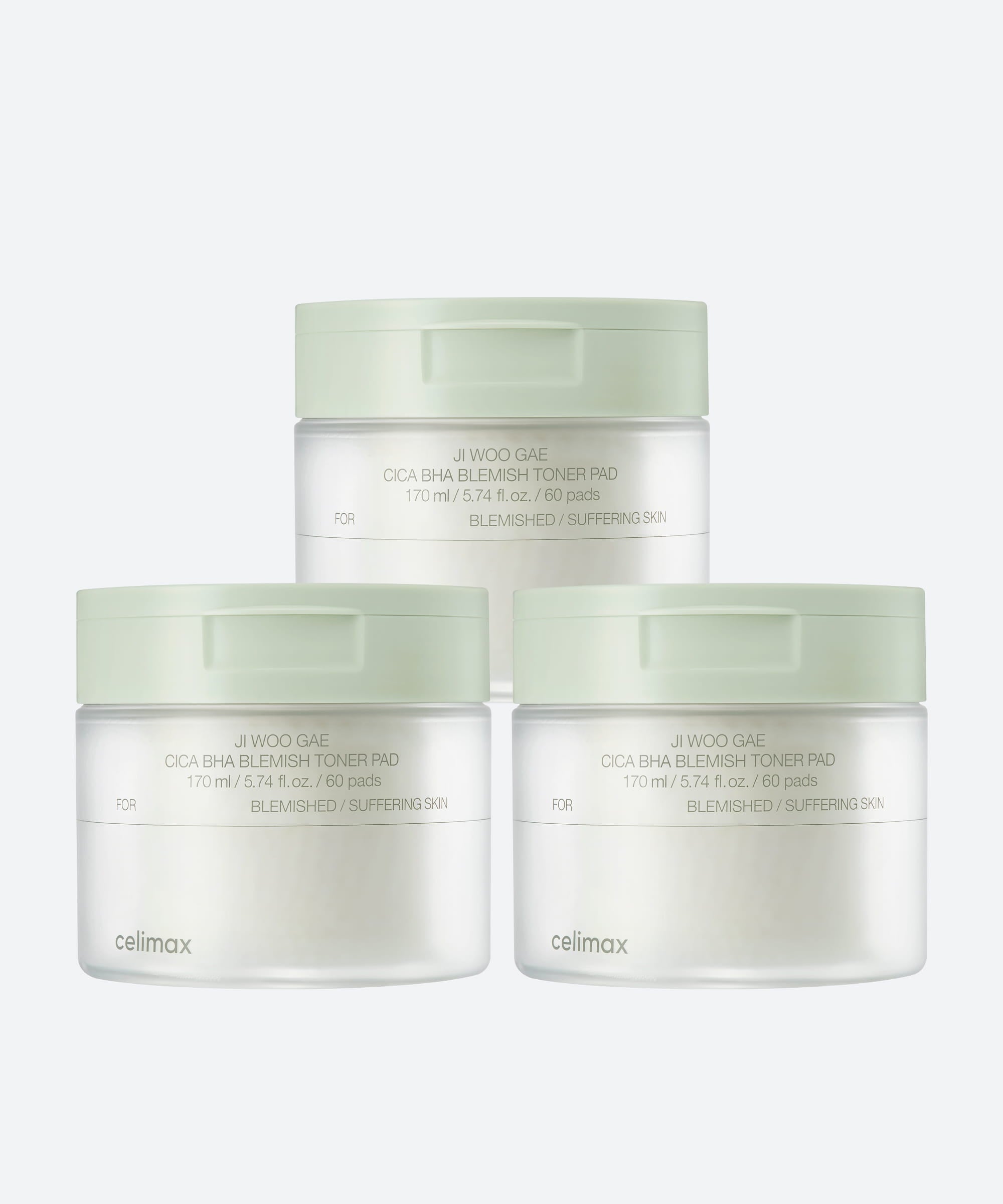 Ji Woo Gae Cica BHA Blemish Toner Pad 60pad
