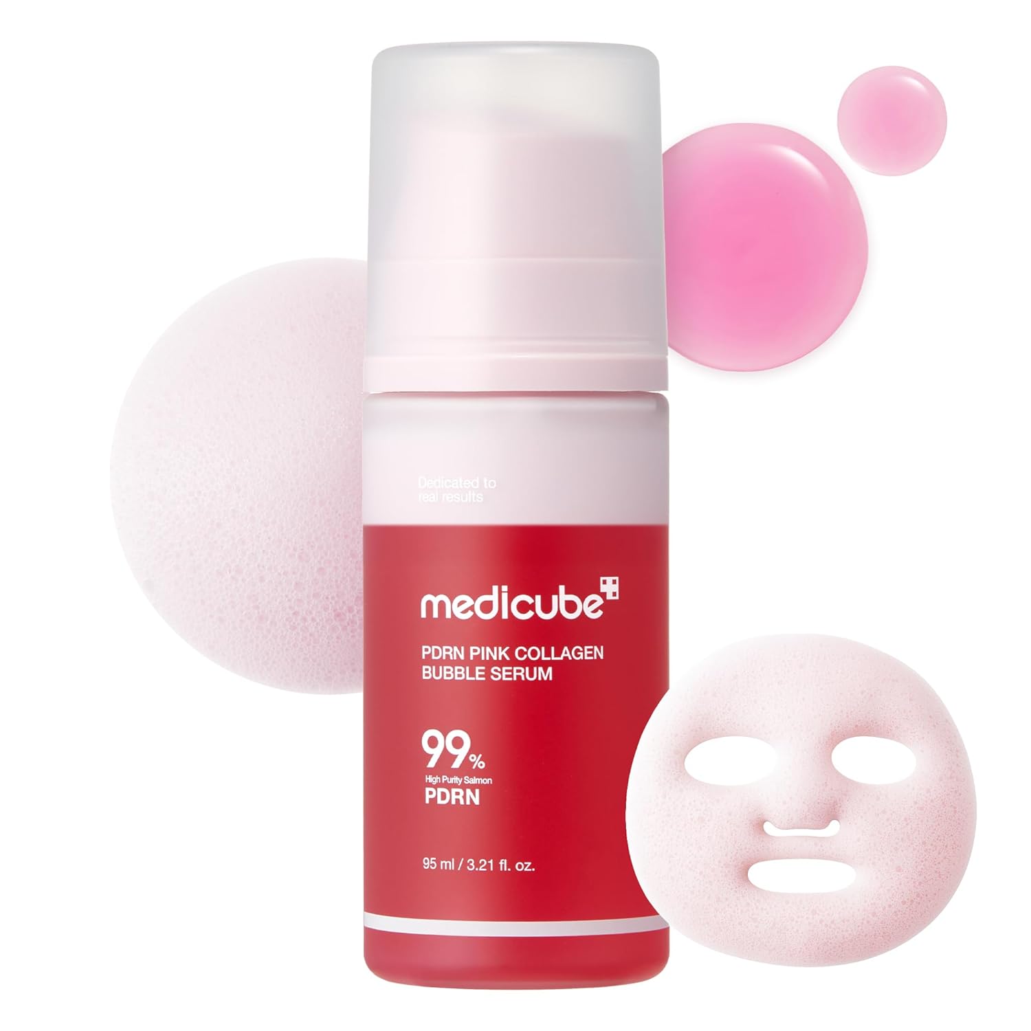 [Medicube] PDRN Pink Collagen Bubble Serum 95ml