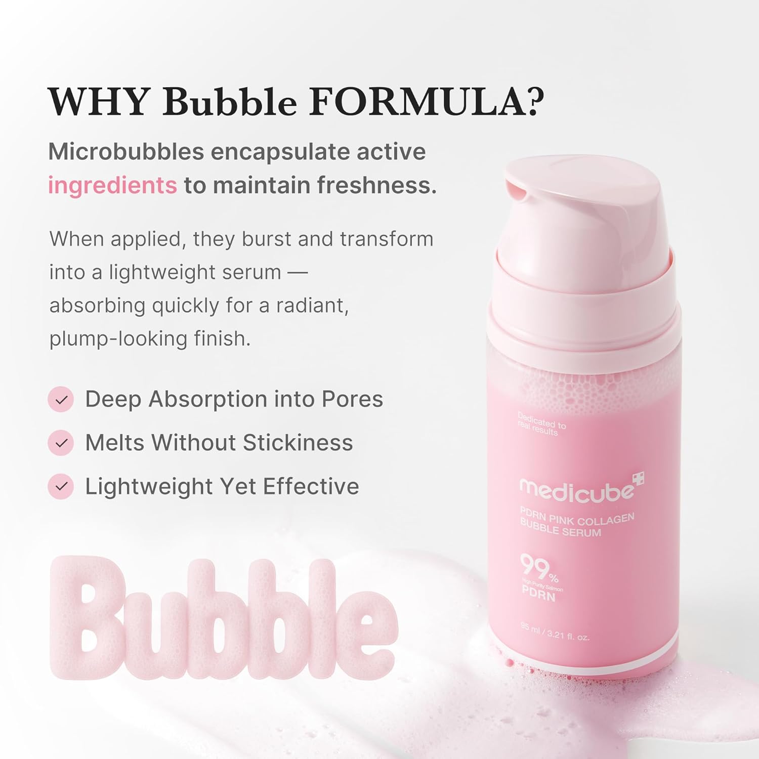PDRN Pink Collagen Bubble Serum 95ml