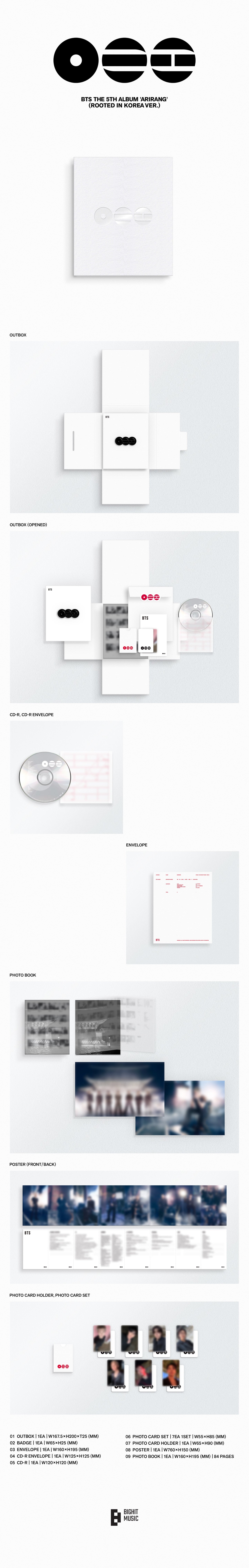 [BTS] BTS ARIRANG - 2 versions (Set)