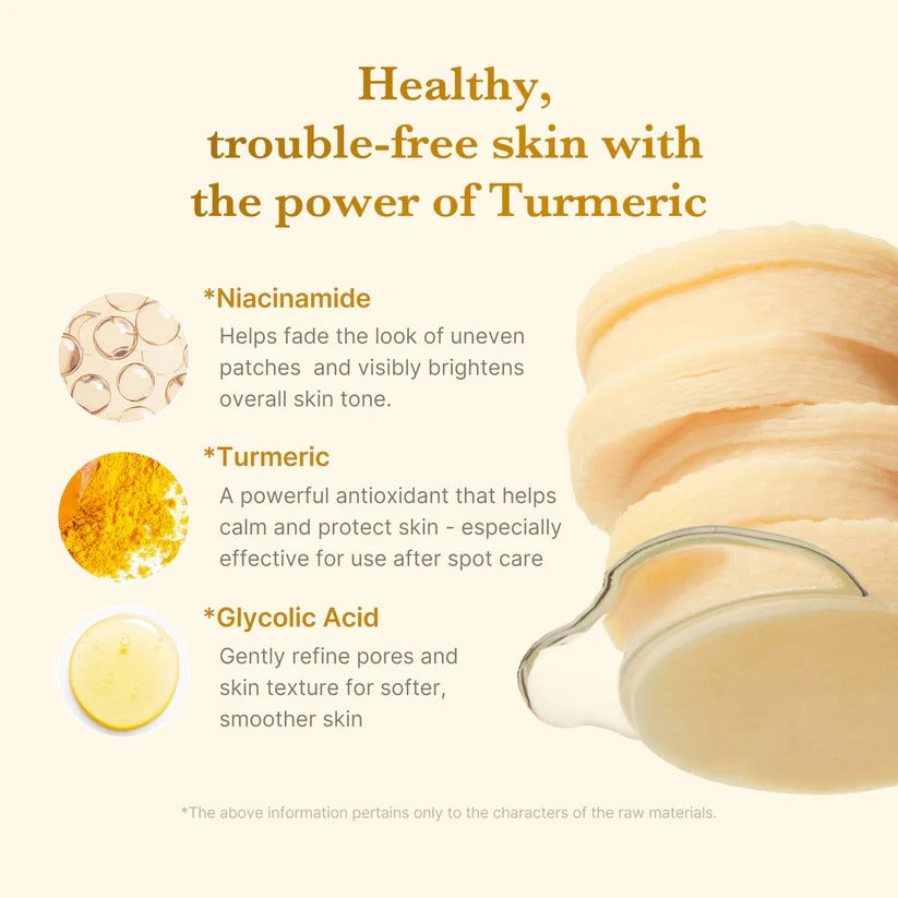 [Medicube] Kojic Acid Tumeric Toner Pad 70pcs