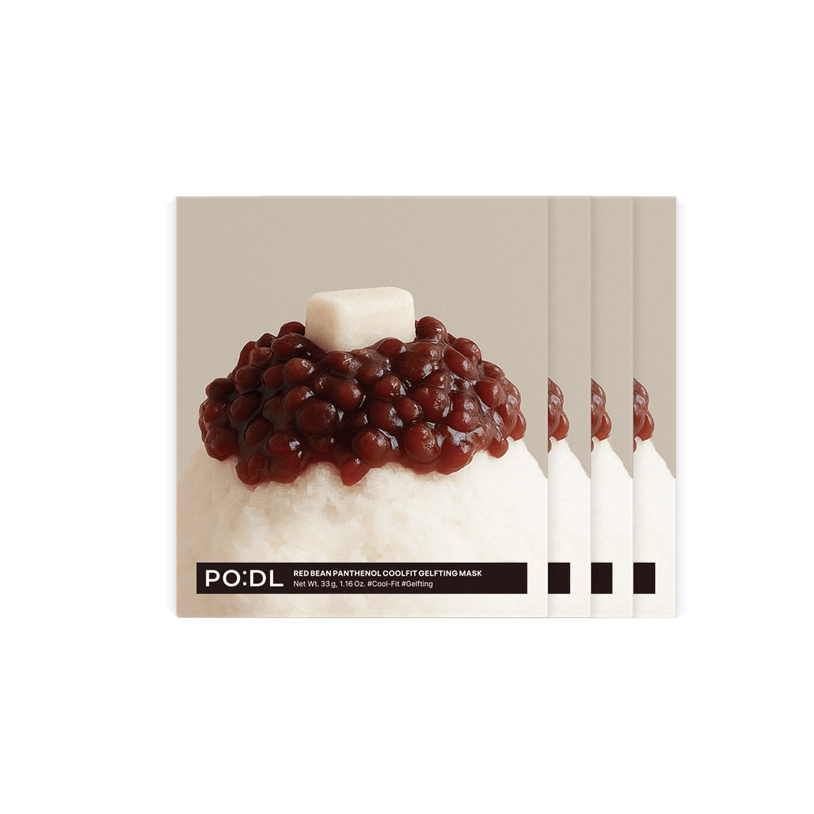 Red Bean Panthenol Coolfit Gelfting Mask (4ea) (+Special Gift)
