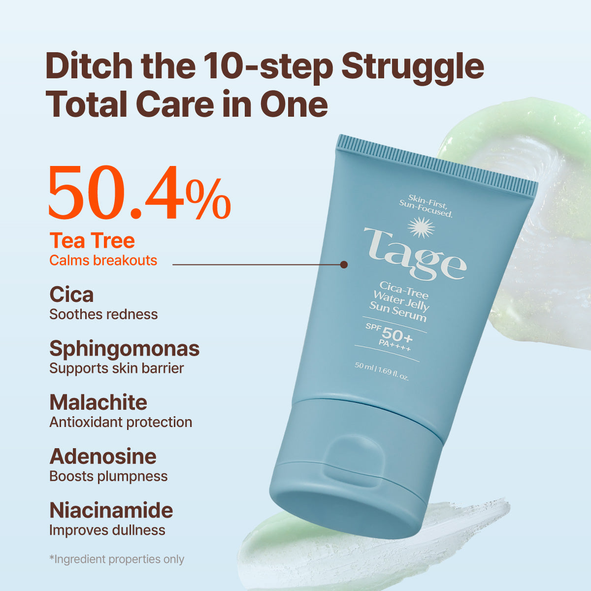 Cica-Tree Water Jelly Sun Serum 50ml