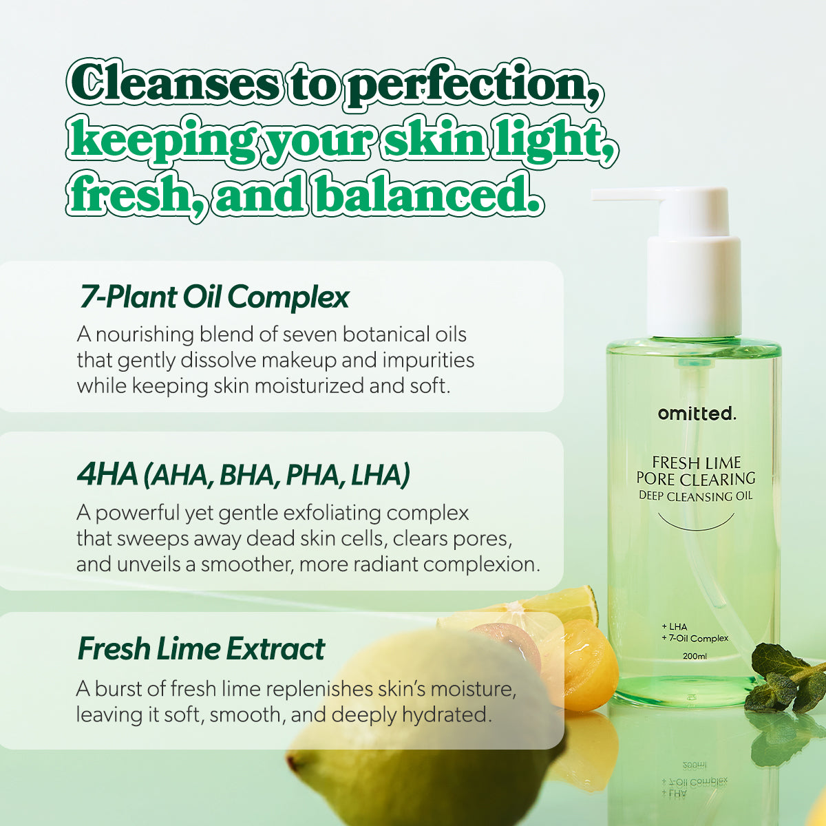 Fresh Lime Pore Clearing Deep Cleansing Oil 200ml