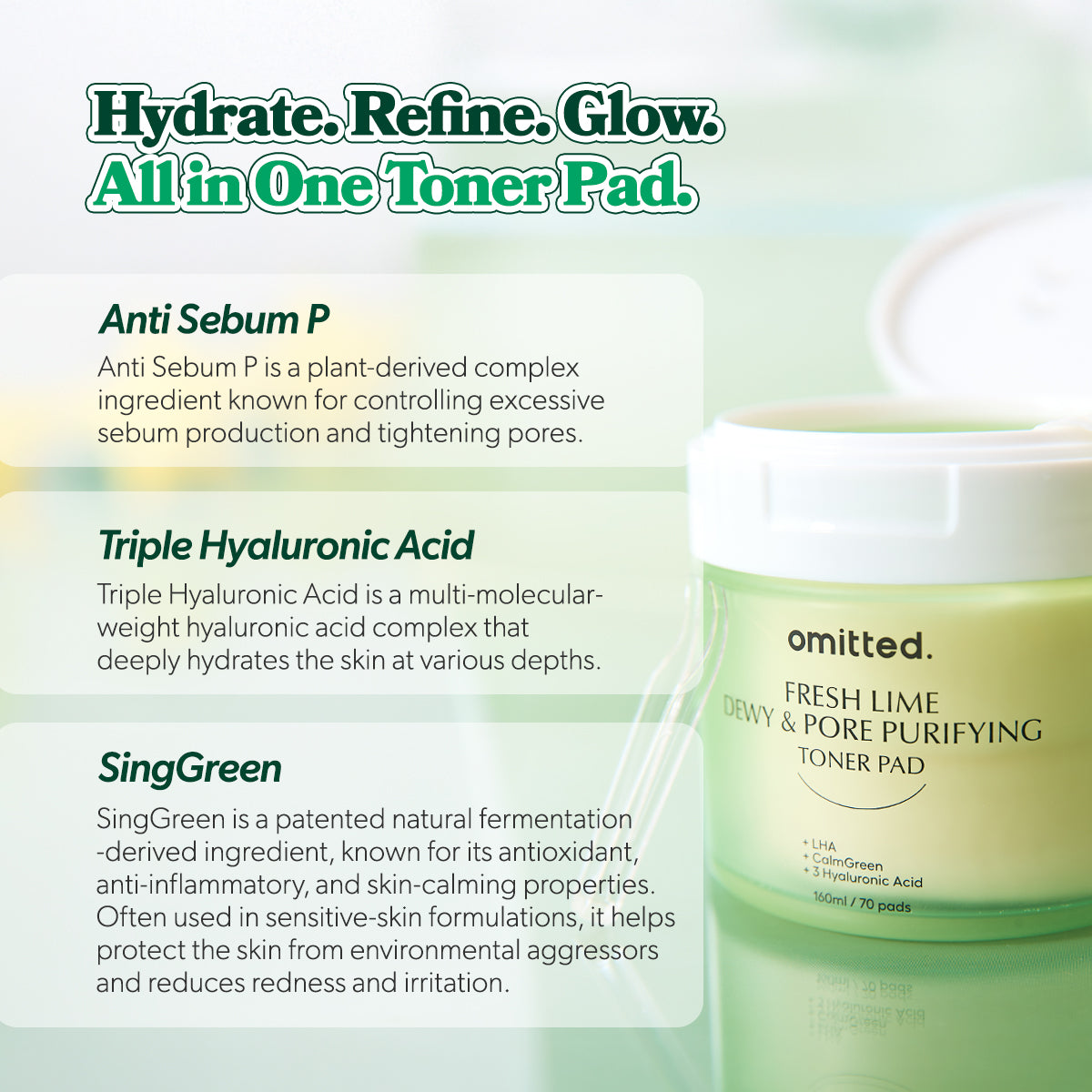 Fresh Lime Dewy & Pore Purifying Toner Pad 70ea(160ml)